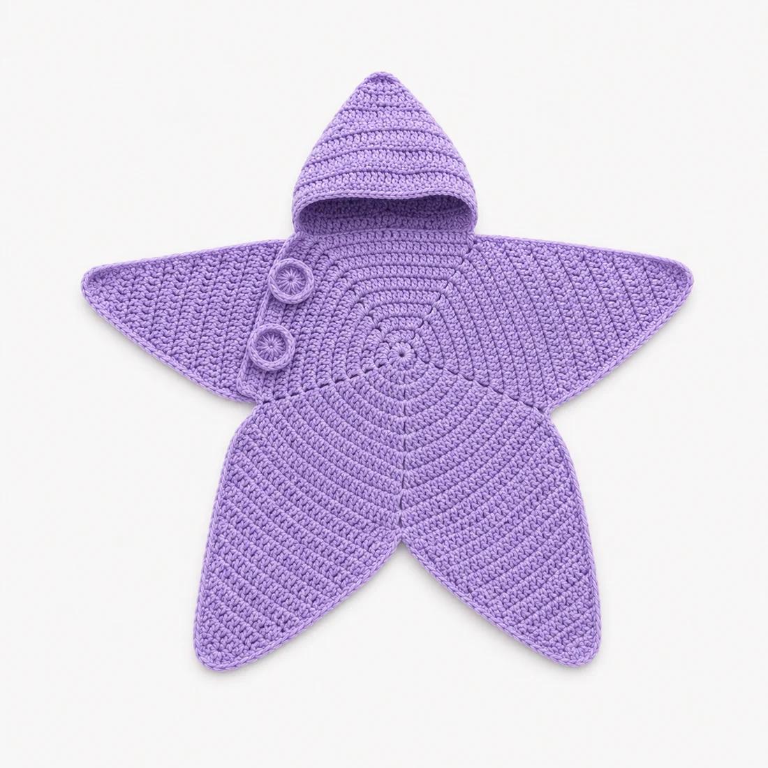 Handmade Crochet Baby Star Onesie